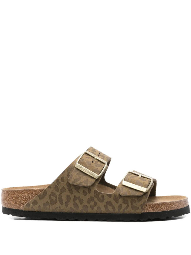 Birkenstock  Arizona leopard-print double-buckle sandals