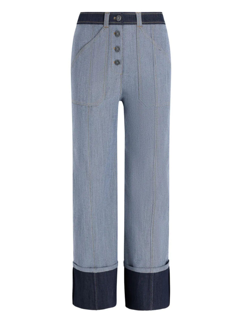 Cinq A Sept  Benji cuffed button-fastening jeans