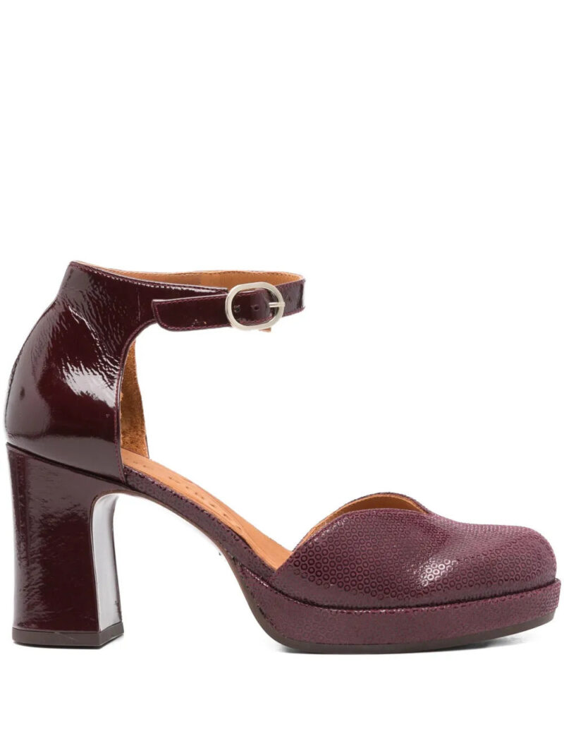 Chie Mihara  80mm Damaho ankle-strap block-heel pumps
