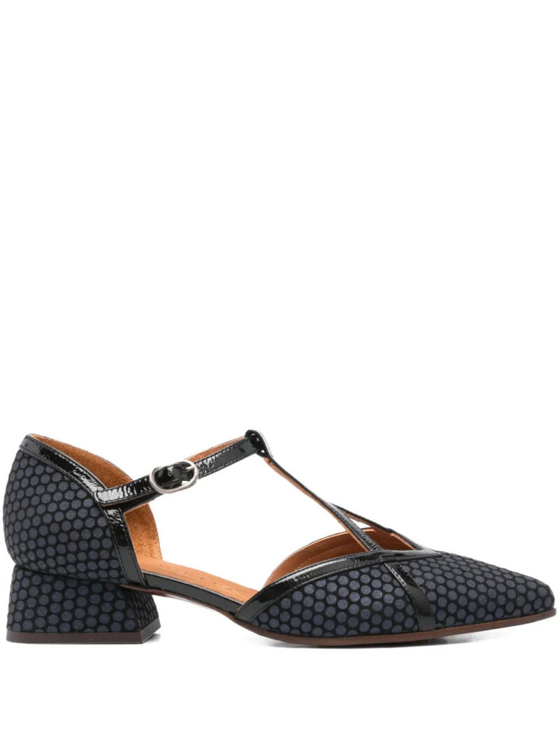 Chie Mihara 40mm polka-dot T-bar pumps