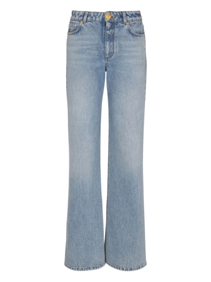 Balmain  faded-wash jeans