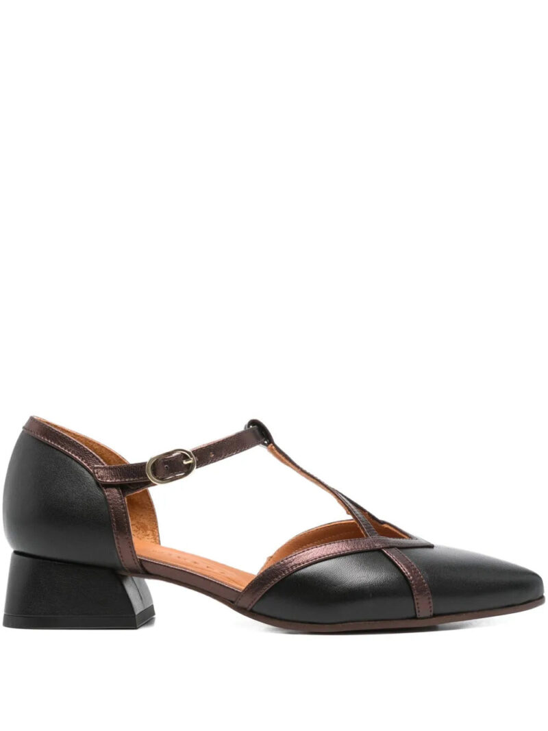 Chie Mihara 35mm leather t-bar pumps