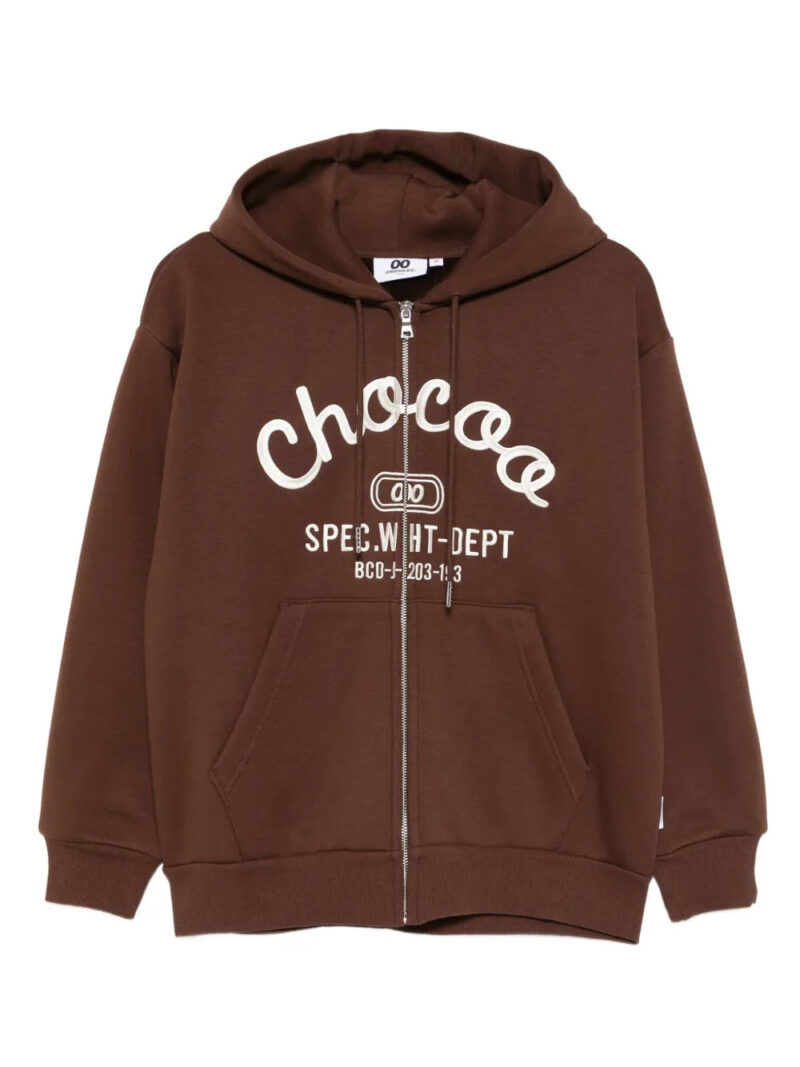 CHOCOOLATE  logo-embroidered hoodie
