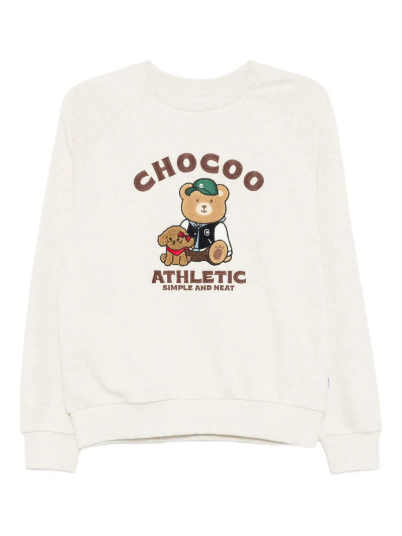 CHOCOOLATE  logo-embroidered sweatshirt