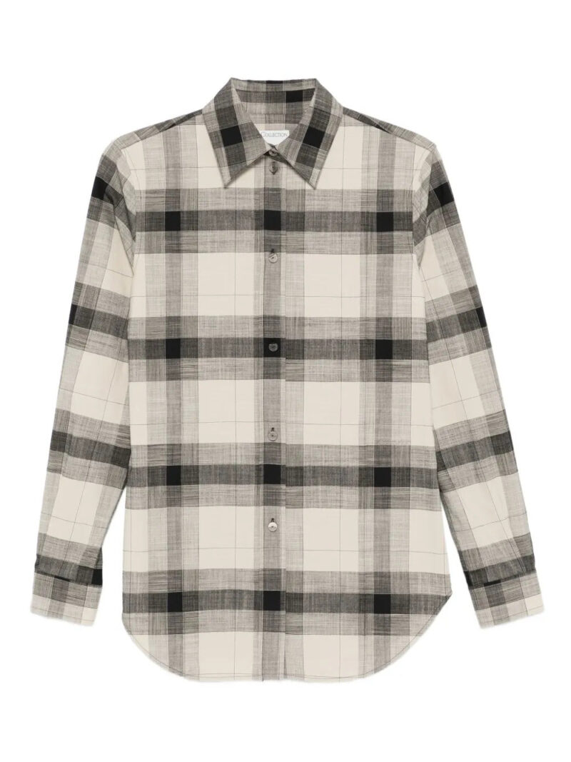 CALVIN KLEIN COLLECTION  plaid buttoned scarlett shirt