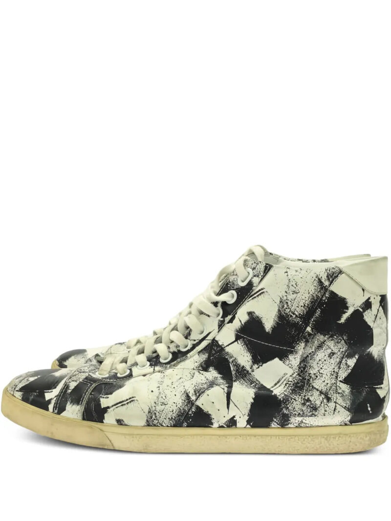 Celine  abstract-print high-top sneakers