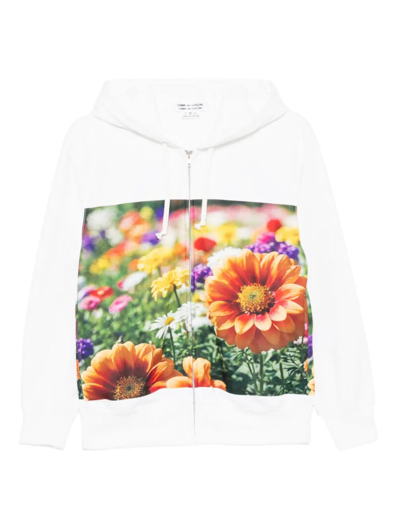 Comme Des Garçons Comme Des Garçons  floral-print hoodie