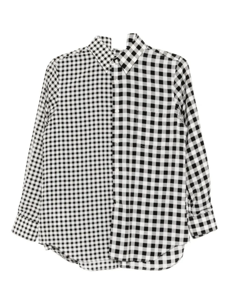 Comme Des Garçons  layered plaid shirt