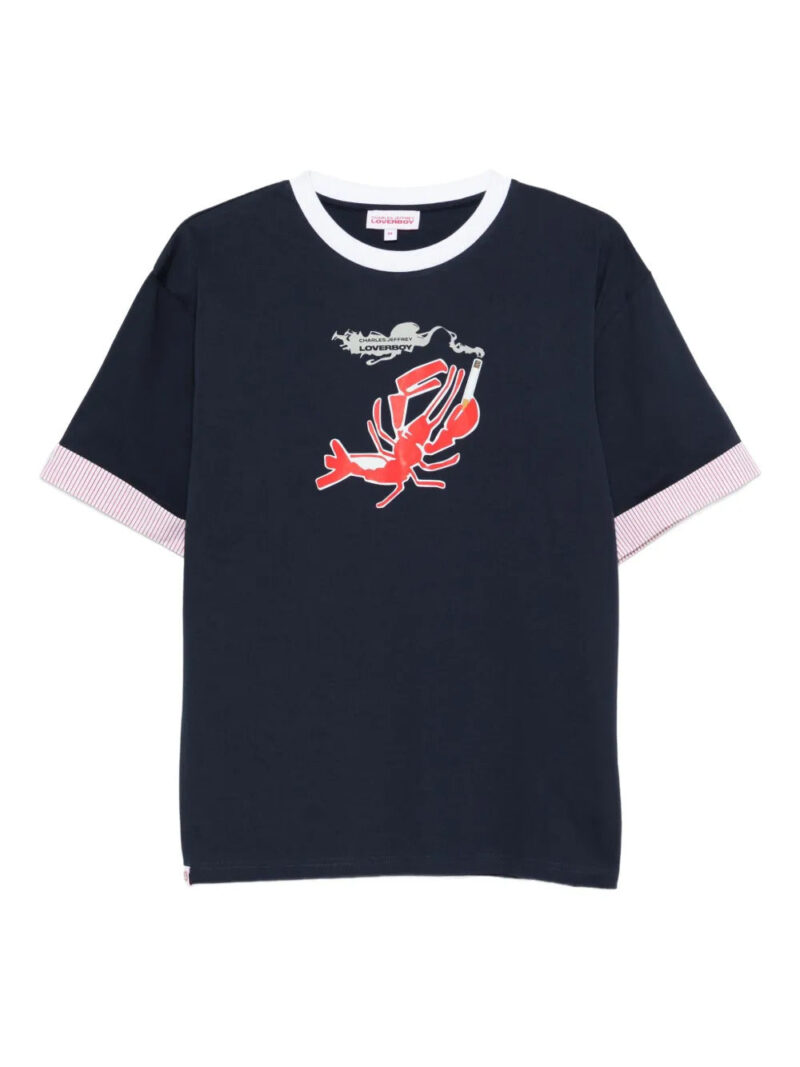 Charles Jeffrey Loverboy  Turn Up lobster-print T-shirt