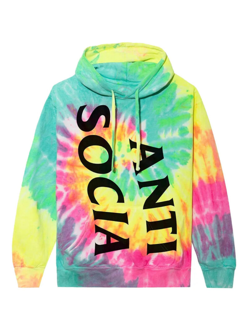 Anti Social Social Club  tie-dye hoodie