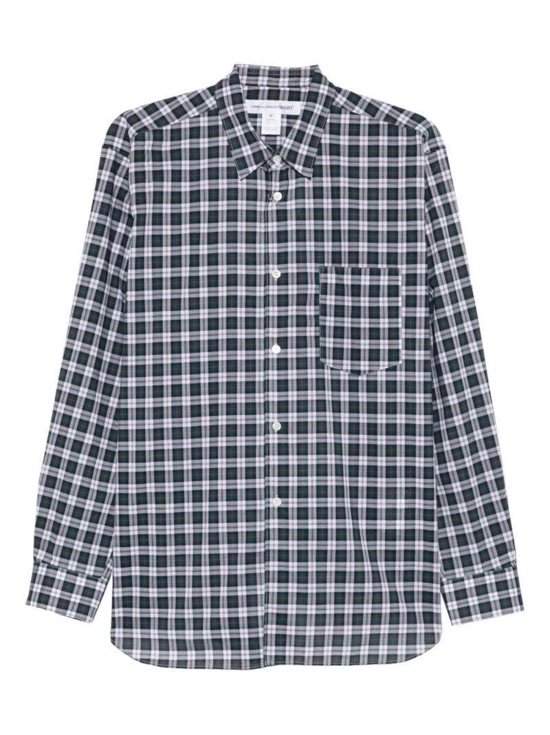 Comme Des Garçons  plaid-pattern pocket shirt