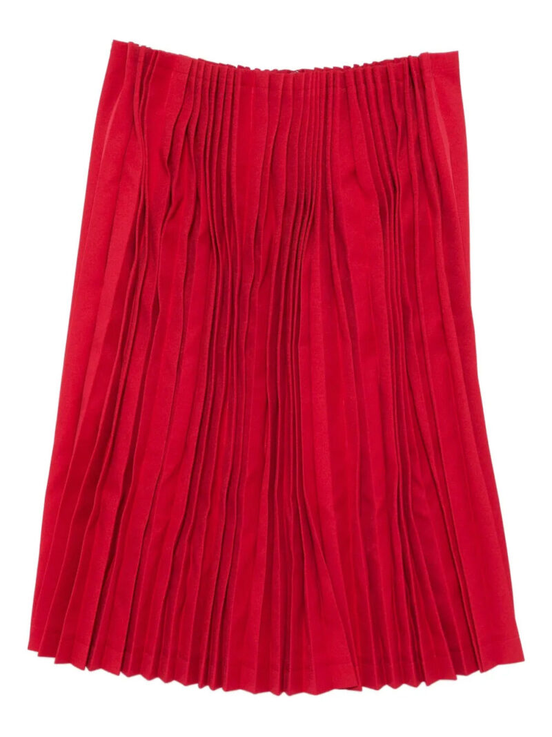 Comme Des Garçons  pleated midi skirt