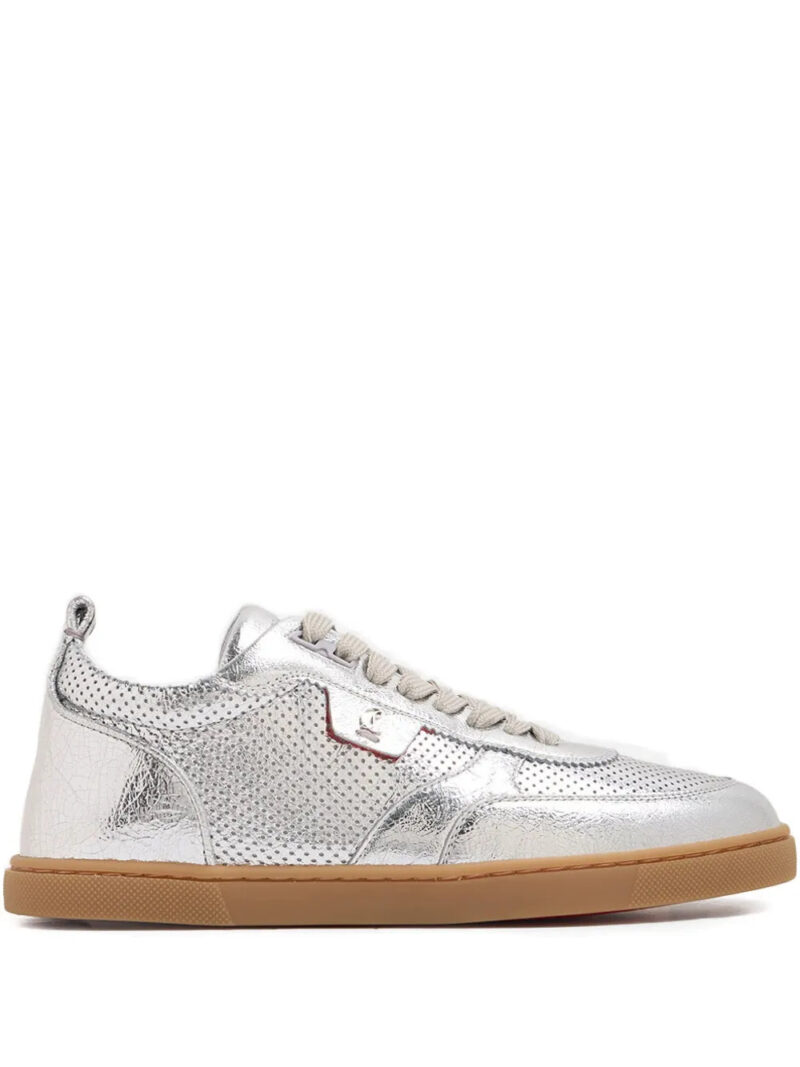 Christian Louboutin  perforated leather trainers