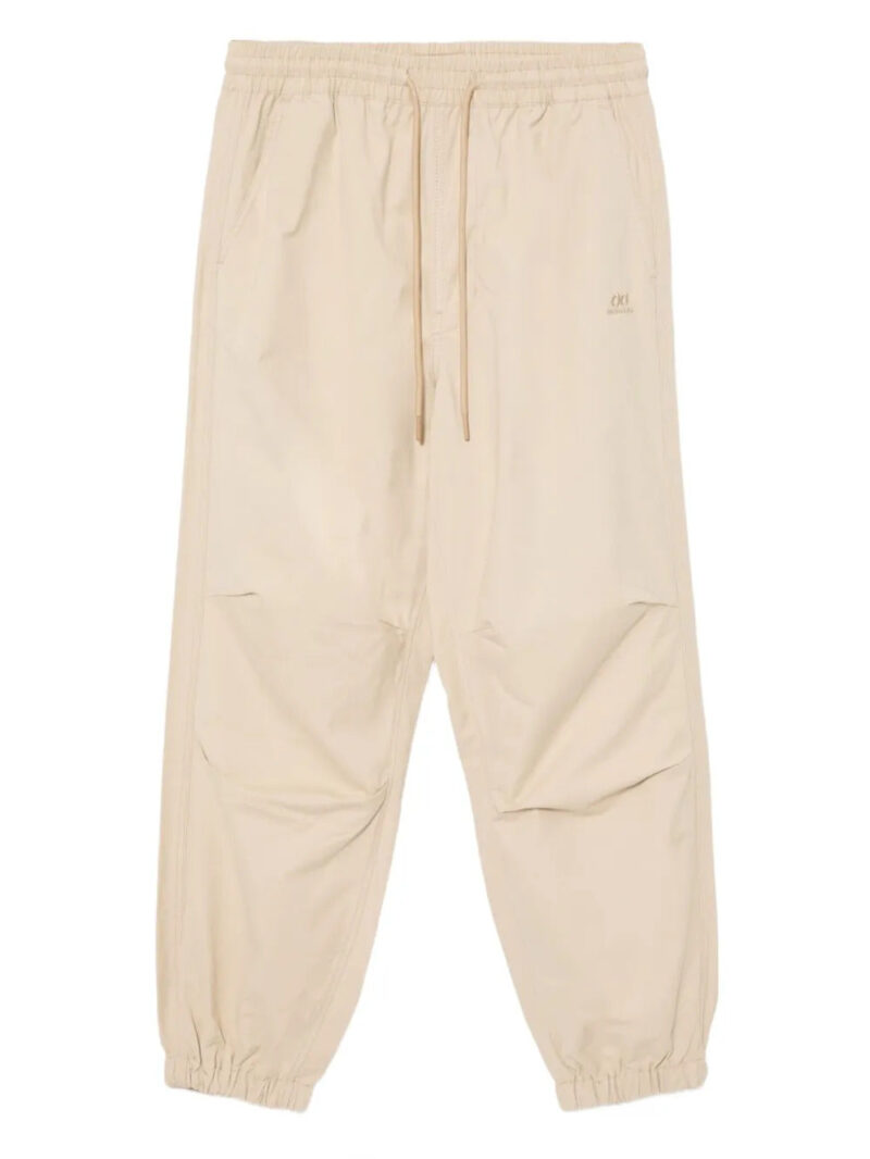 CHOCOOLATE  logo-embroidered trousers