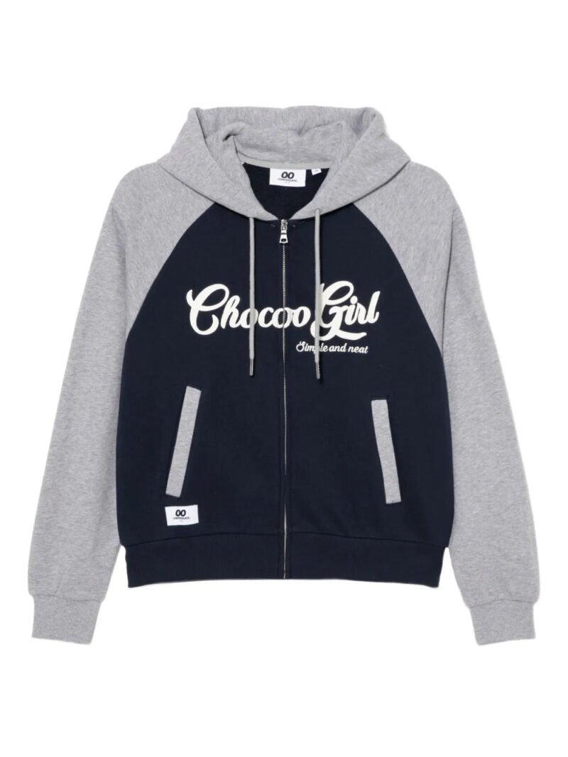 CHOCOOLATE  logo-embroidered hoodie