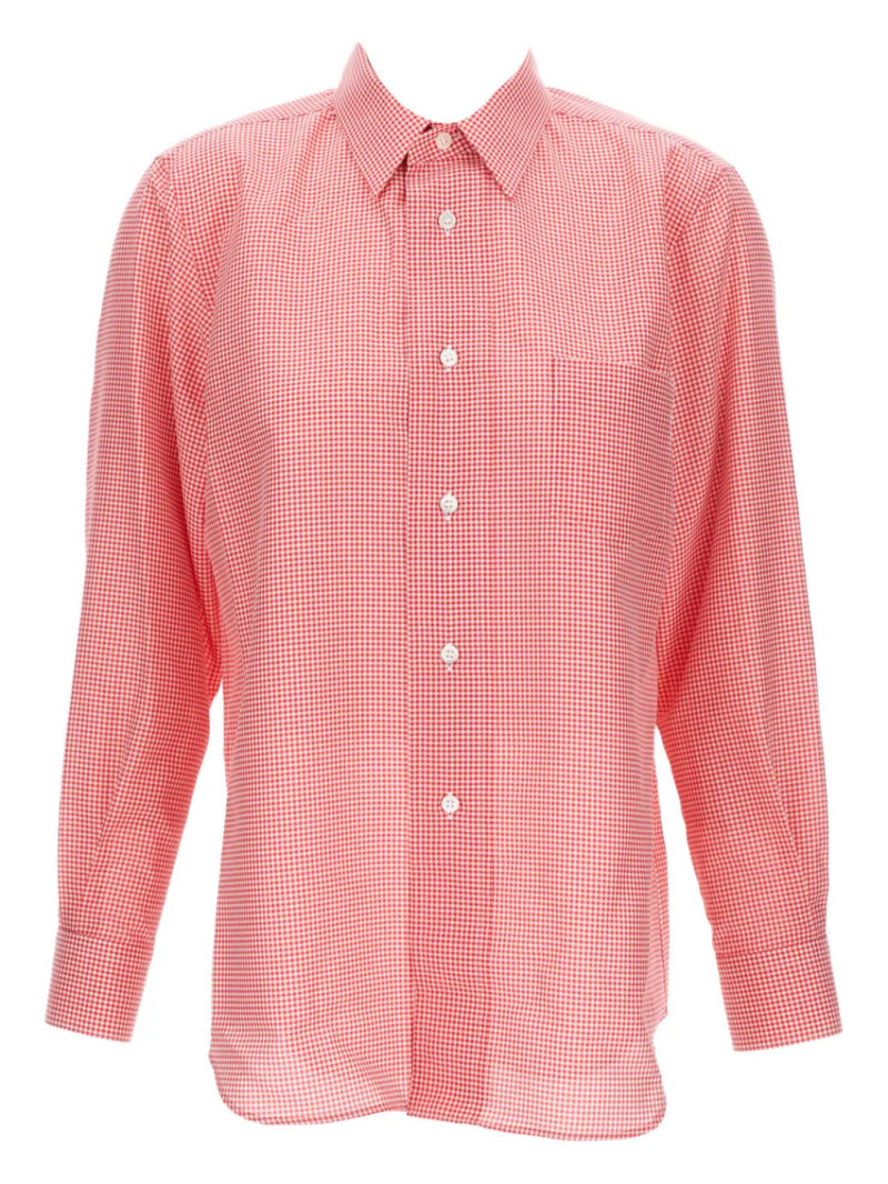 Comme Des Garçons  long-sleeved checked shirt