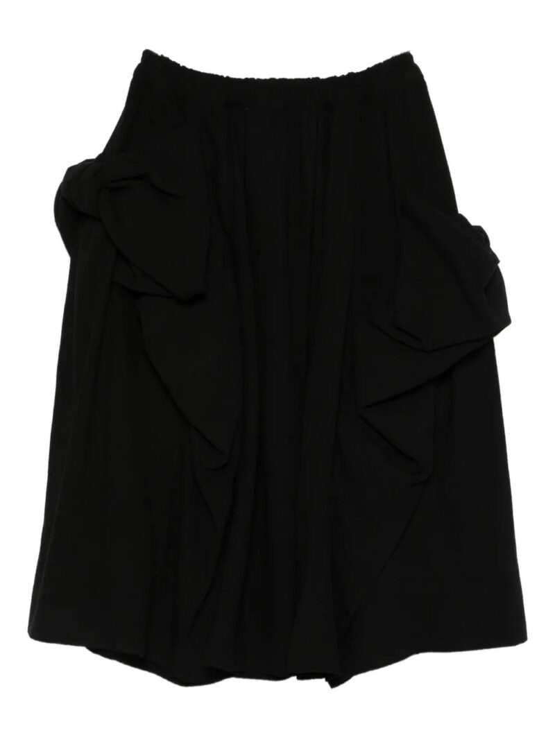 Comme Des Garçons Comme Des Garçons  elasticated-waistband midi skirt