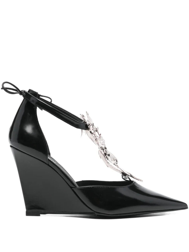 Coperni  95mm dragon wedge-heel pumps