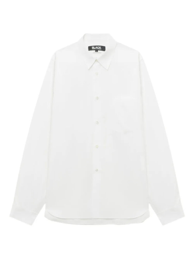 Black Comme Des Garçons  pocket buttoned shirt