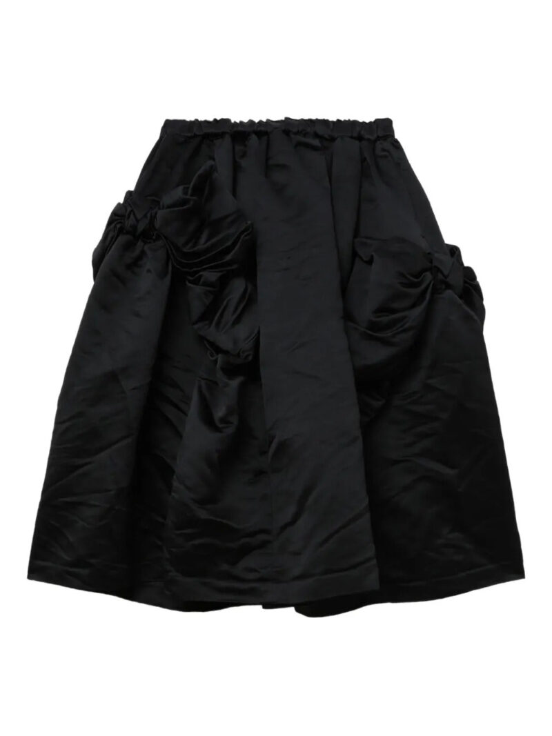Comme Des Garçons Comme Des Garçons  gathered-detail midi skirt