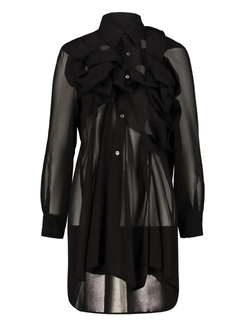 Comme Des Garçons  ruffled woven shirt