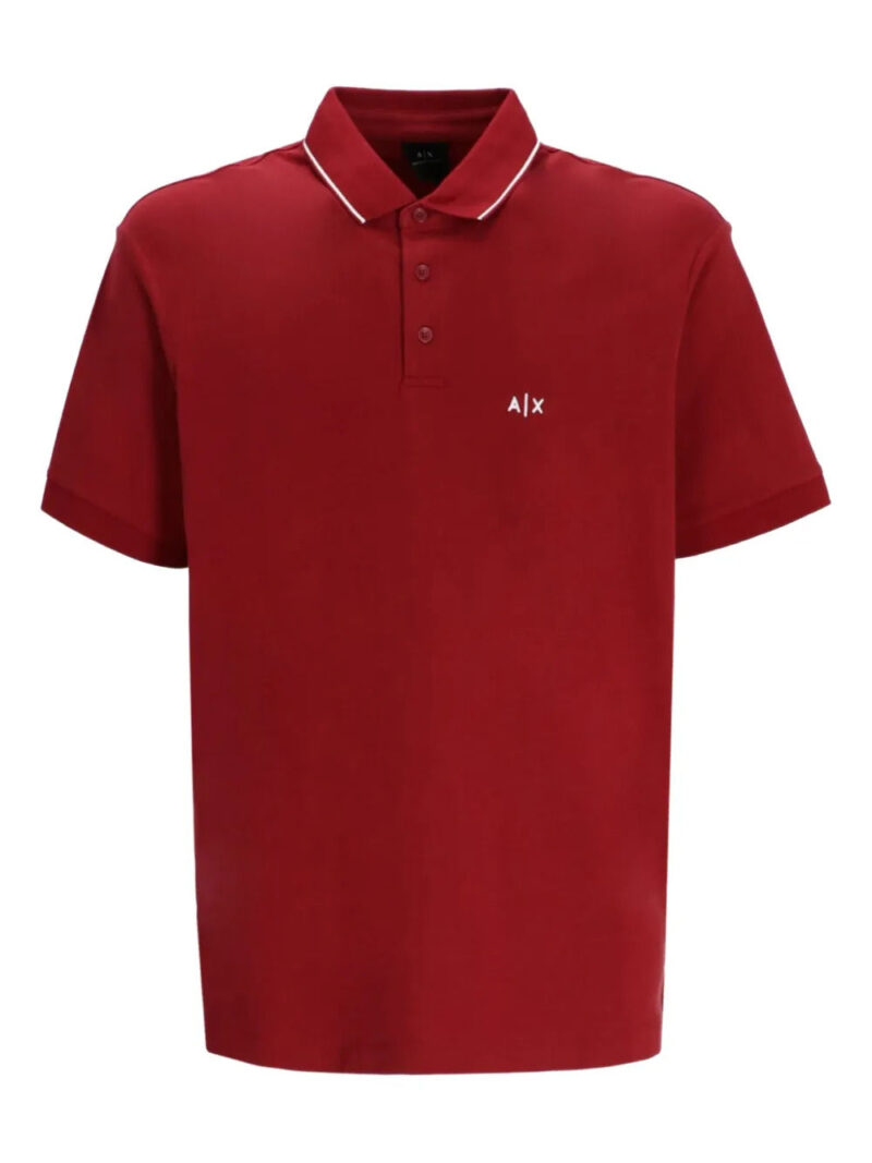 Armani Exchange  piped logo polo shirt
