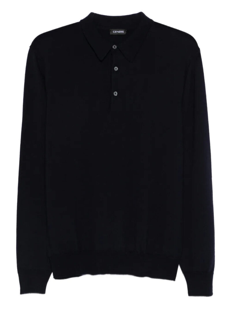Cenere GB  buttoned long-sleeve polo shirt