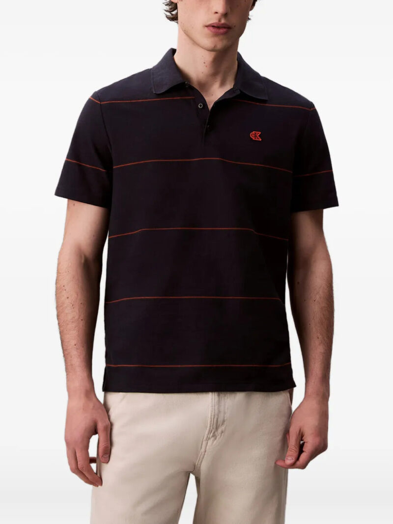 Calvin Klein Jeans  striped-logo polo shirt