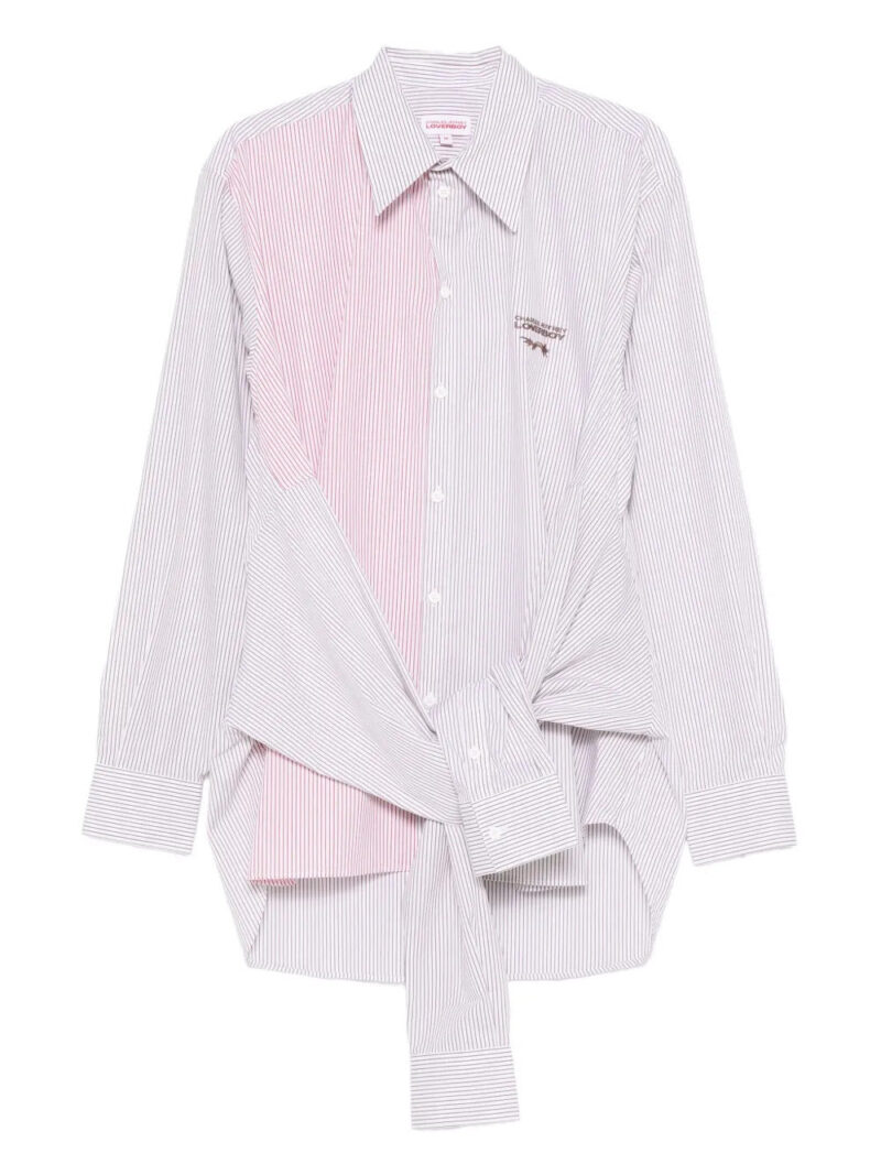 Charles Jeffrey Loverboy  striped knot hug shirt