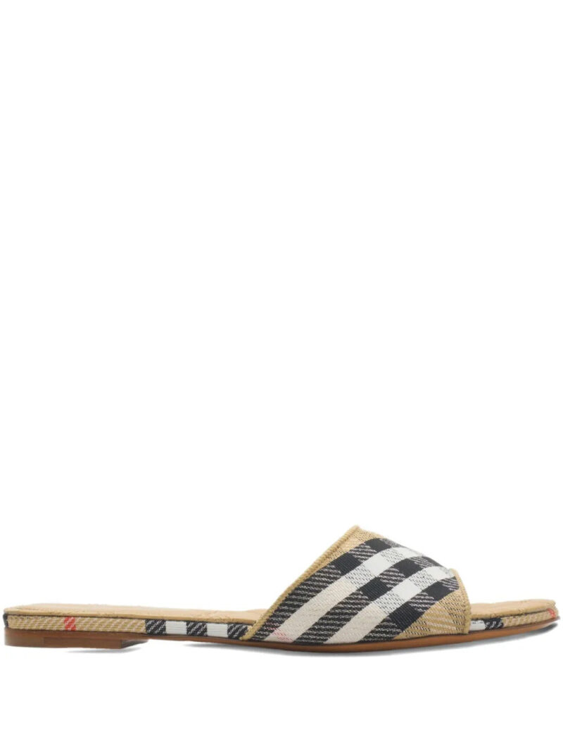 Burberry  Sloane check-pattern sandals