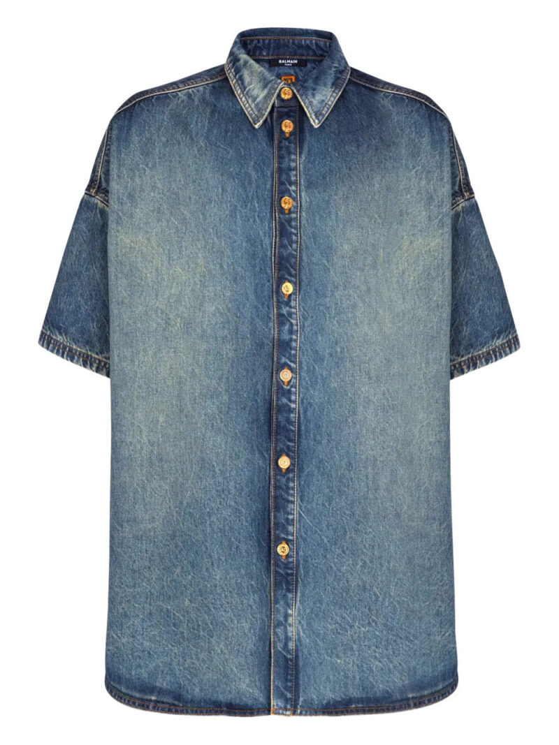Balmain  buttoned short-sleeve shirt