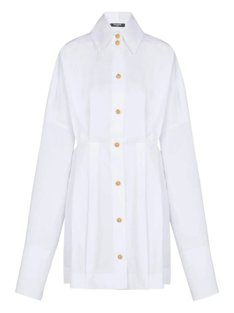 Balmain  buttoned poplin shirt dress