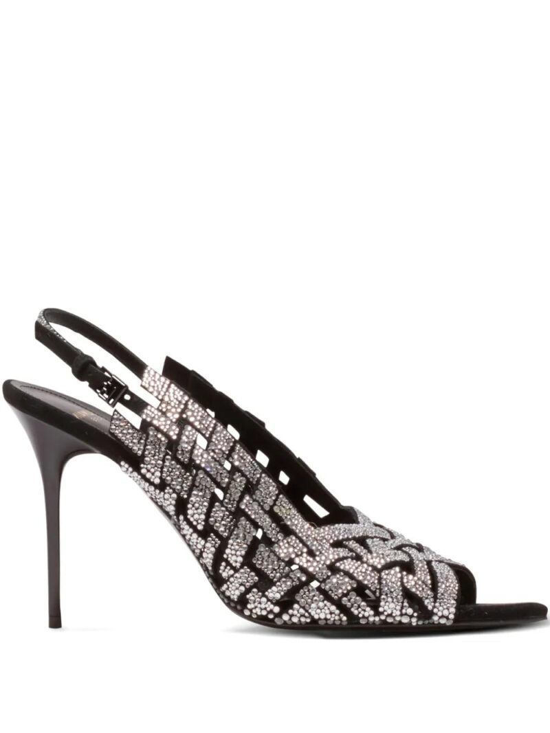 Balmain  rhinestone-detail sandals