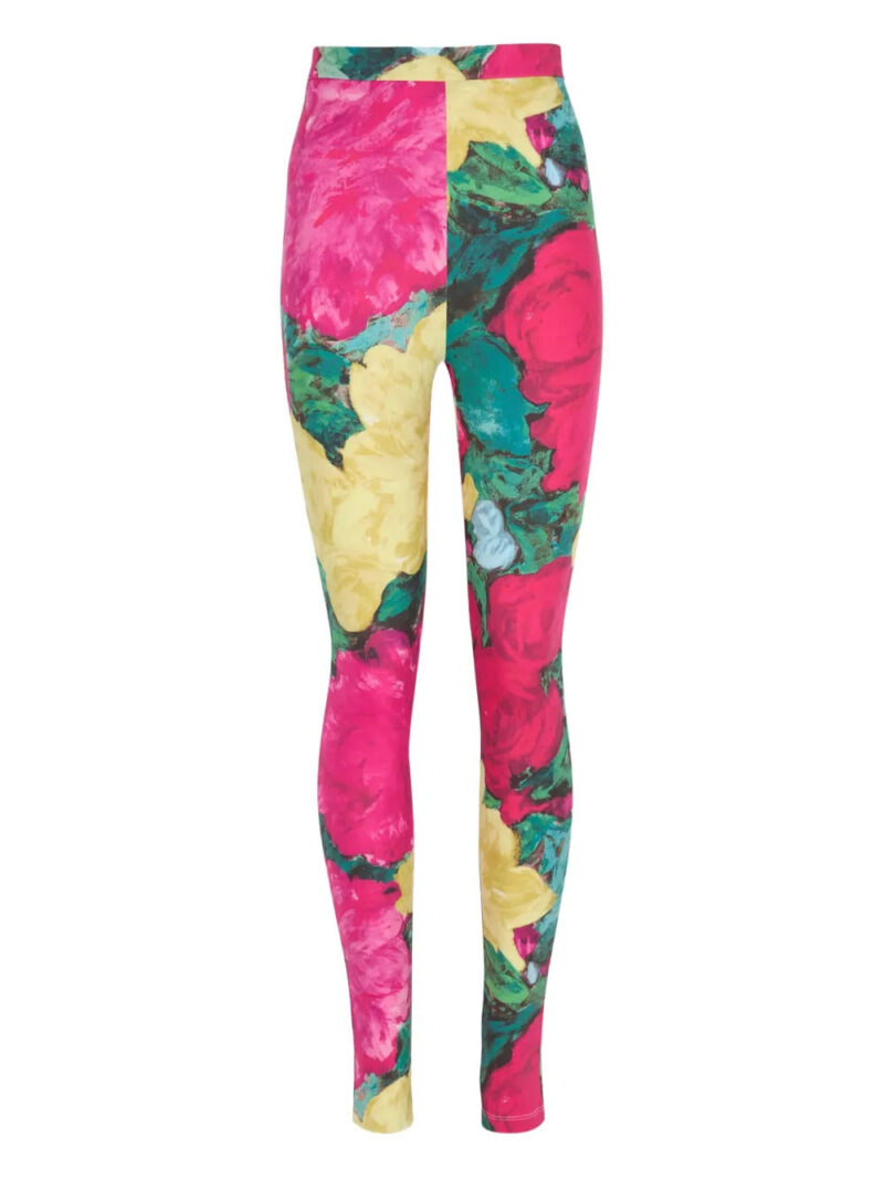 Balmain  floral-print leggings