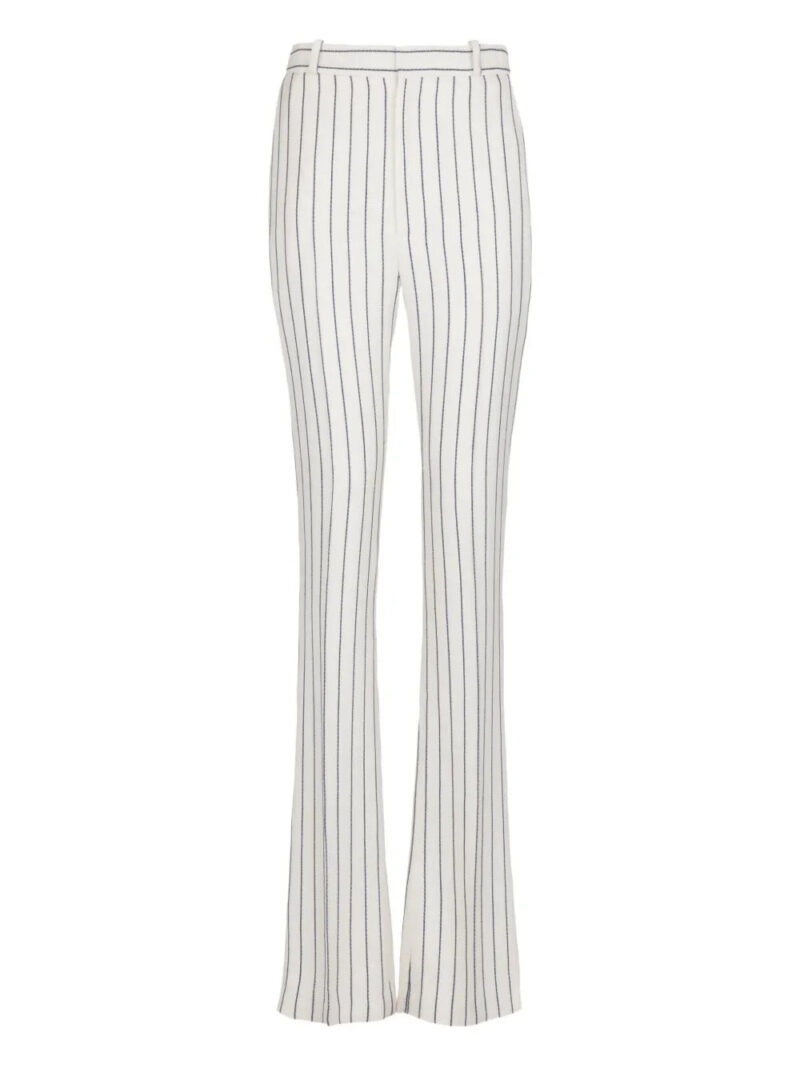 Balmain  pinstripe flared-leg trousers