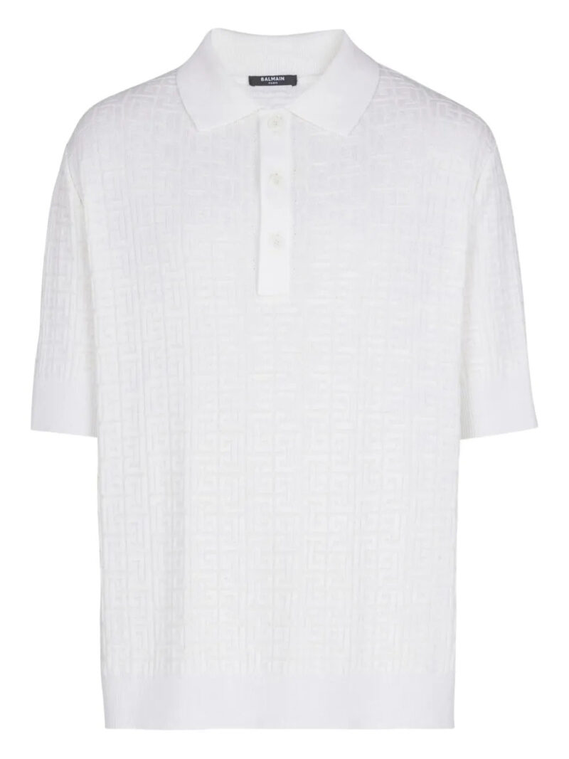 Balmain PB-monogram polo shirt