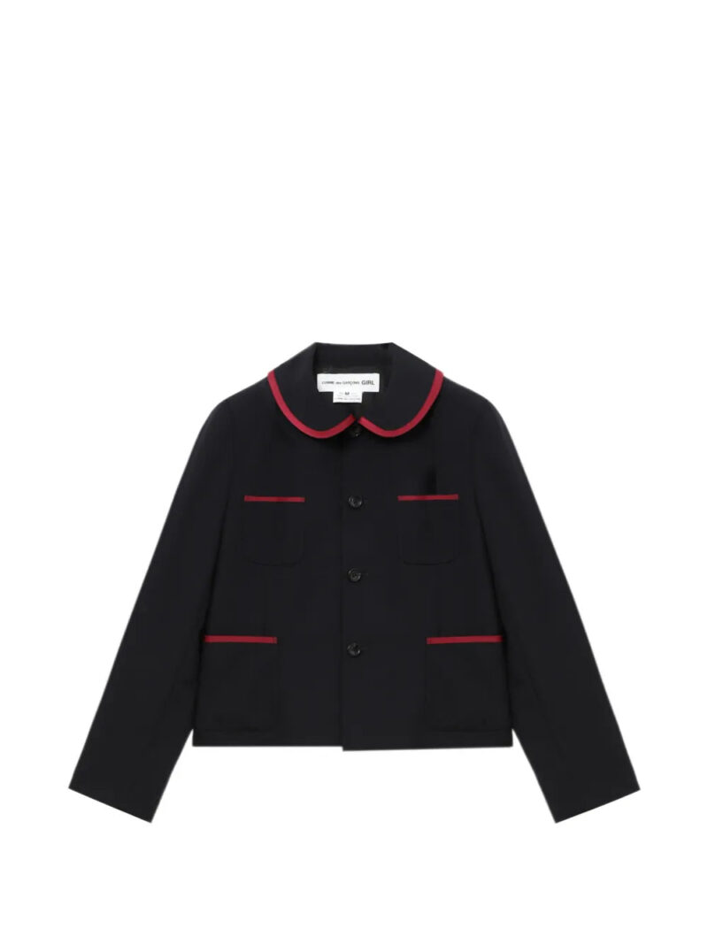 Comme Des Garçons Girl  Peter-Pan-collar pocket jacket