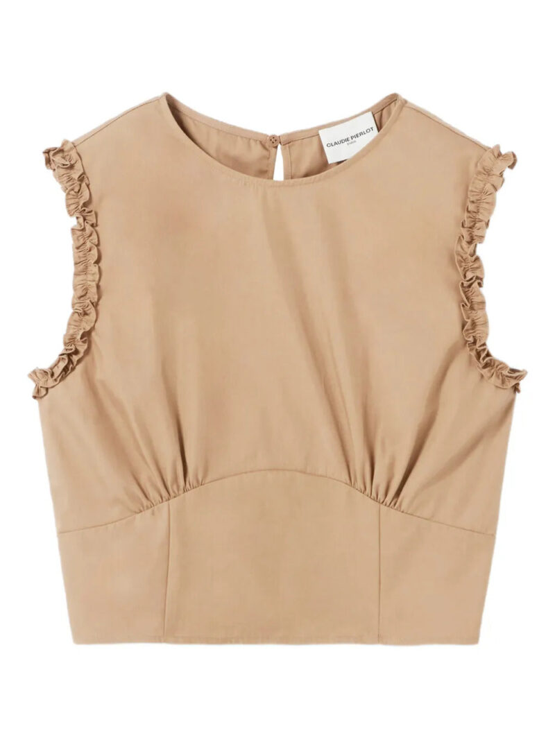 Claudie Pierlot  ruffled-trim top