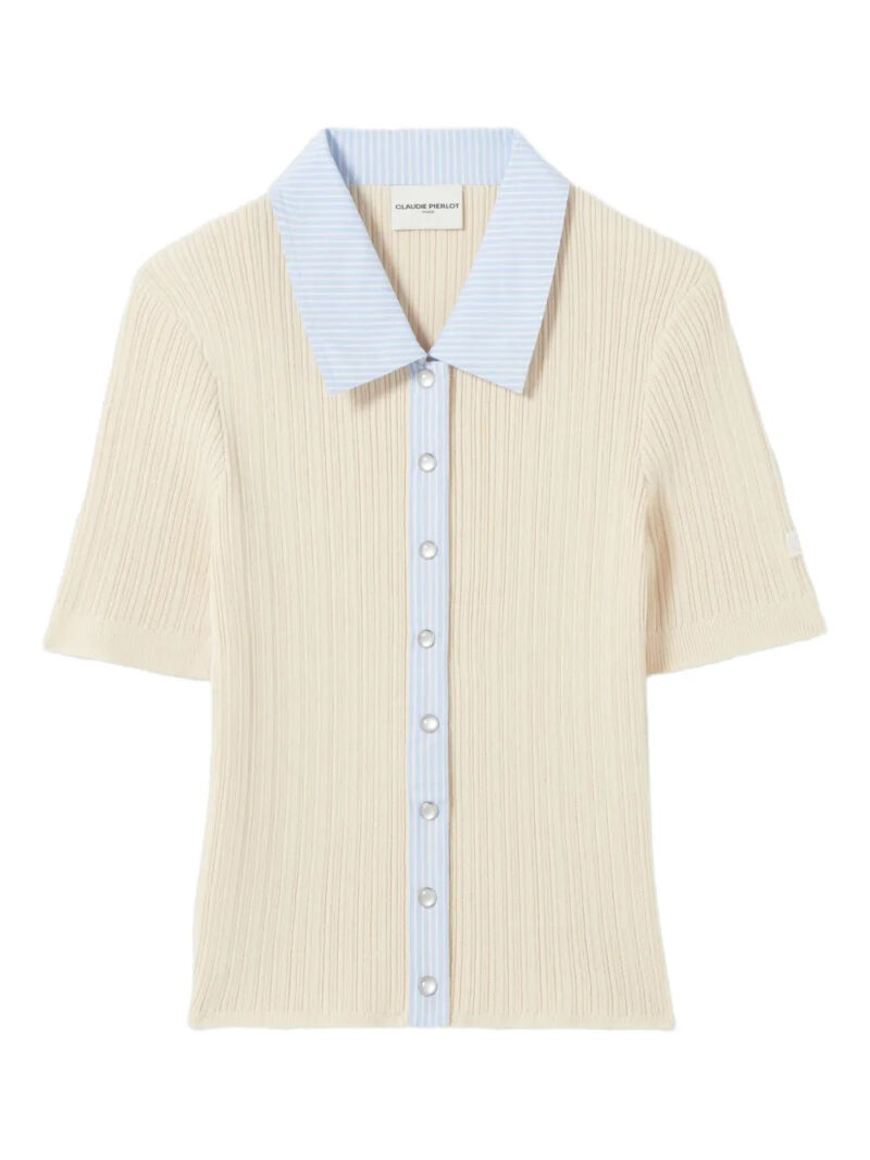 Claudie Pierlot  button-fastening collar shirt