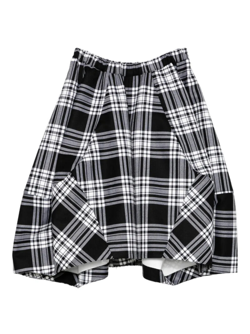 Comme Des Garçons  plaid skorts