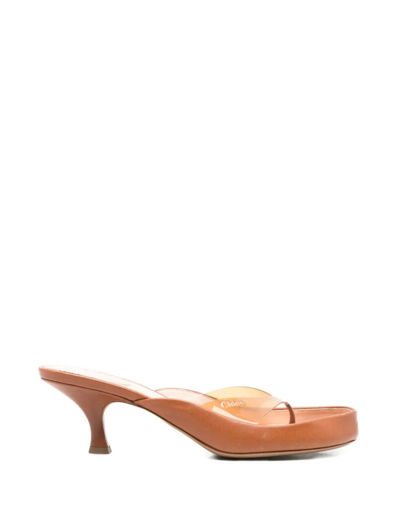 Chloé  Junie transparent-strap heeled sandals
