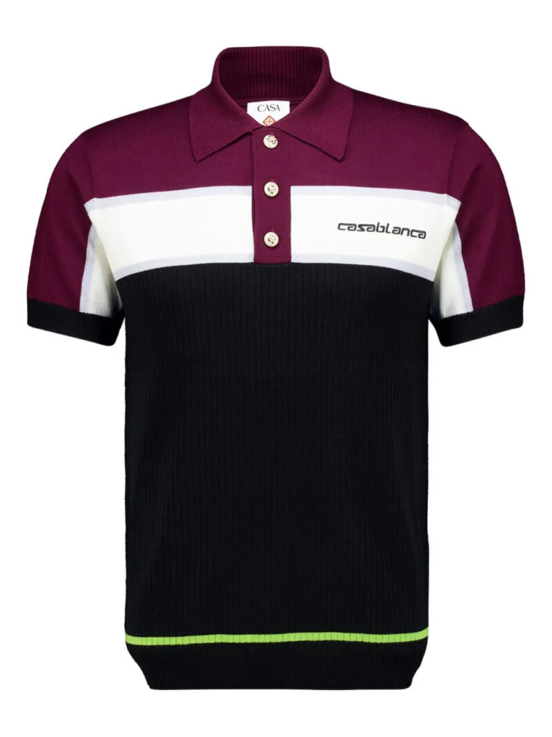 Casablanca  merino wool polo shirt