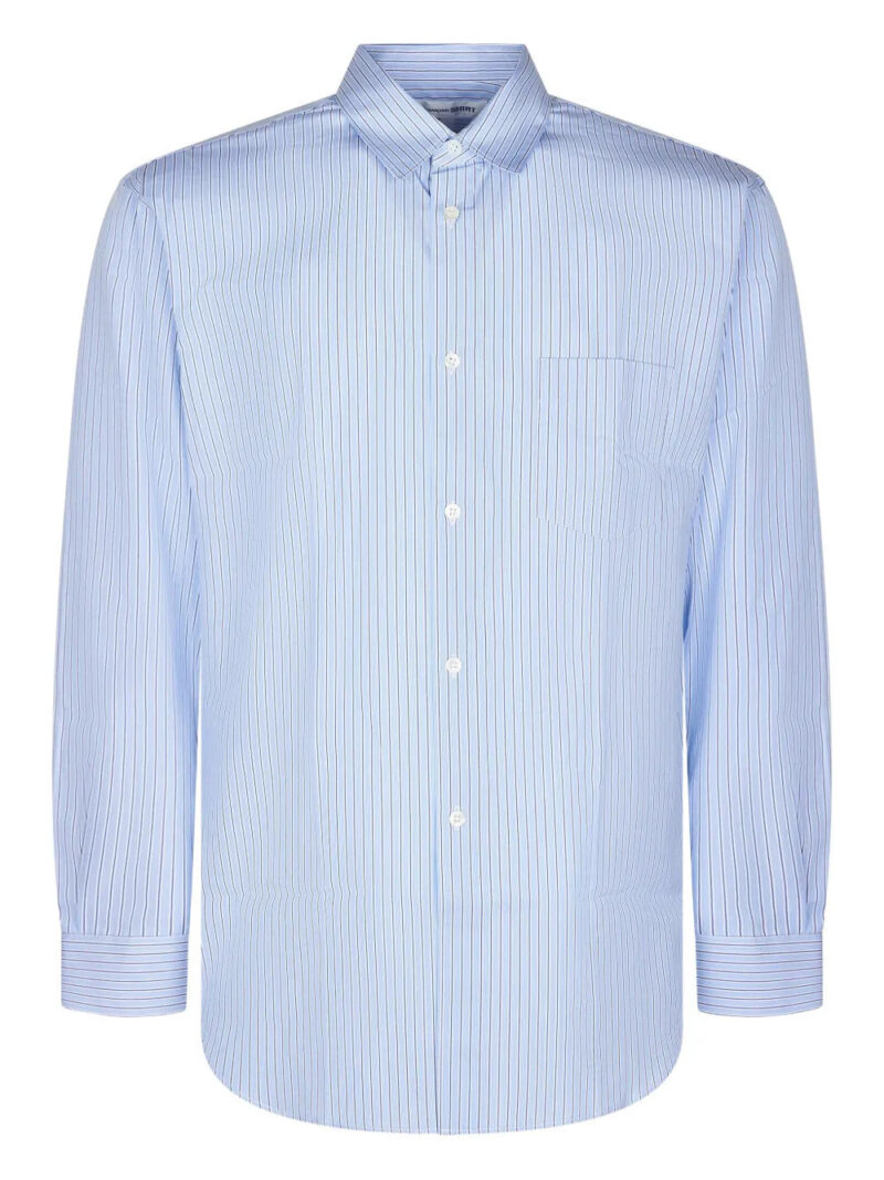 Comme Des Garçons  chest-pocket striped shirt