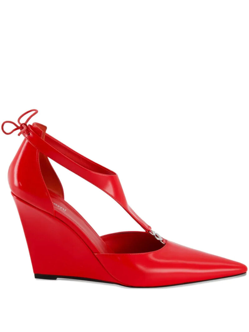 Coperni  T-bar wedge heeled pumps