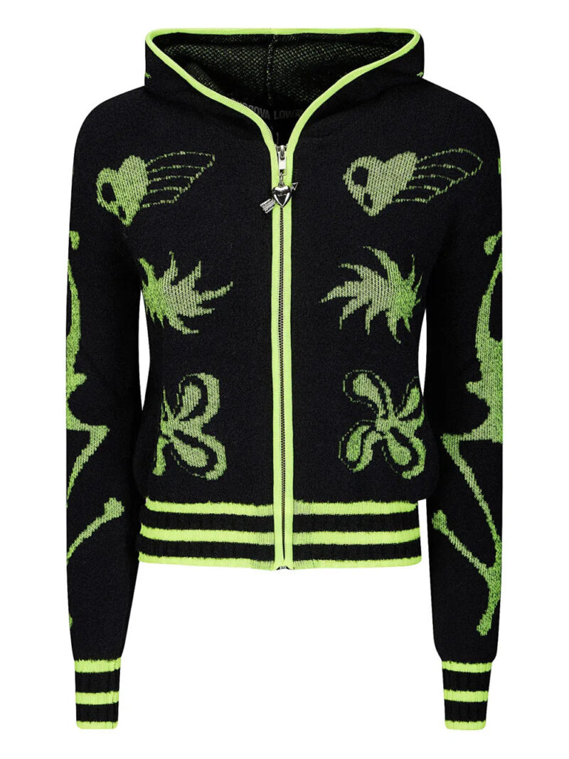 Chopova Lowena  neon cartoon-graphics hoodie
