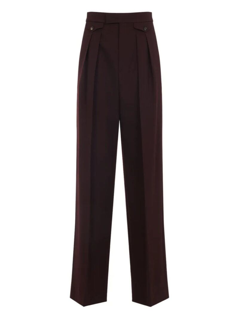 Chloé  buttoned pleated trousers