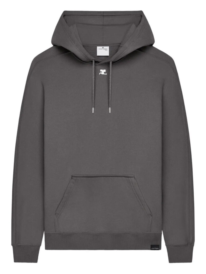 Courrèges  logo-embroidery hoodie
