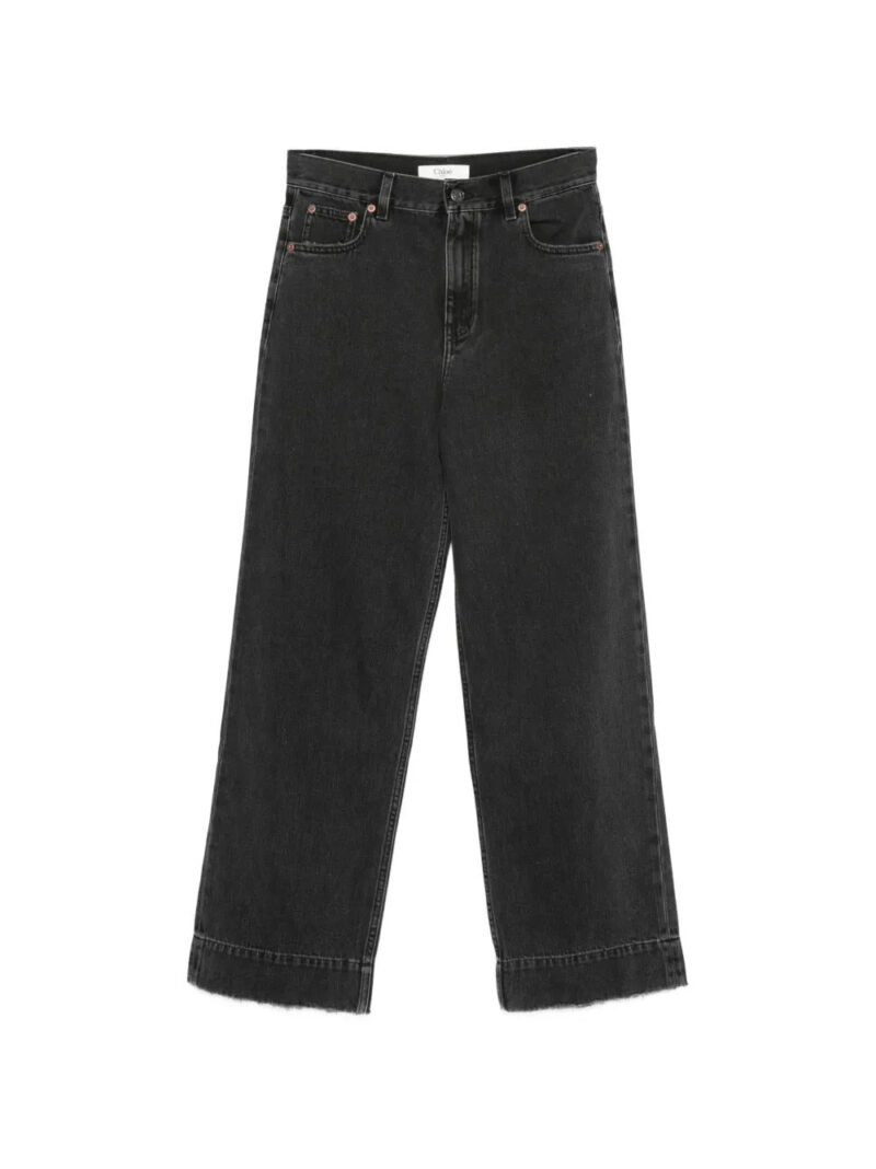 Chloé  logo-patch jeans