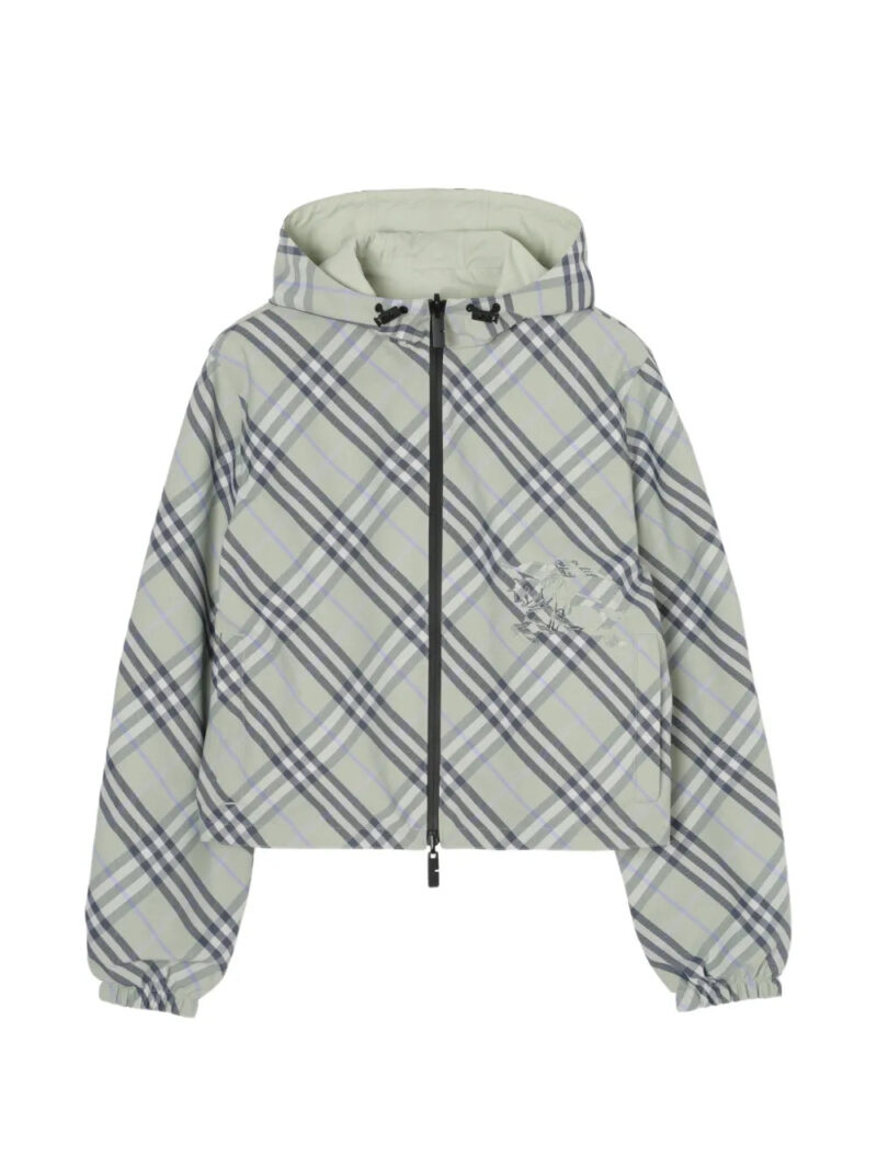 Burberry  check reversible cropped jacket