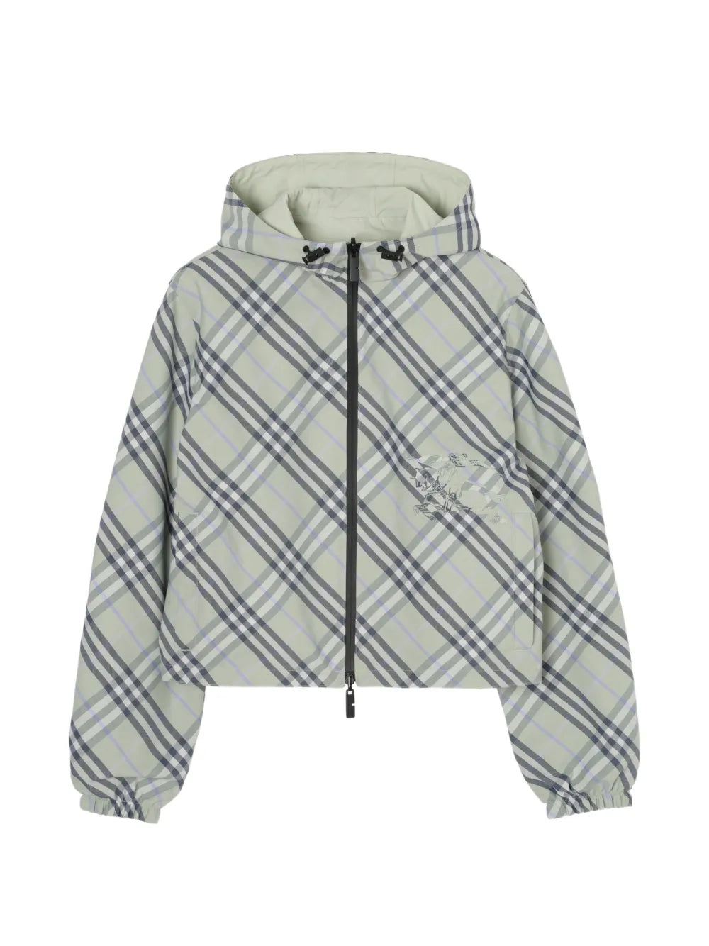 Burberry check reversible cropped jacket